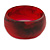 Off Round Blurred Red/ Black Acrylic Bangle Bracelet Matte Finish - Medium Size - view 5
