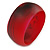 Off Round Blurred Red/ Black Acrylic Bangle Bracelet Matte Finish - Medium Size - view 6