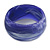 Off Round Blurred Purple/ White Acrylic Bangle Bracelet Matte Finish - Medium Size - view 4