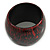 Oversized Chunky Wide Wood Bangle in Red/ Black - Medium - view 3