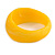 Asymmetric Blurred Yellow/ White Acrylic Bangle Bracelet Matte Finish - Medium Size - view 6