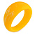 Asymmetric Blurred Yellow/ White Acrylic Bangle Bracelet Matte Finish - Medium Size - view 2