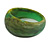 Asymmetric Blurred Green/Yellow/Black Acrylic Bangle Bracelet Matte Finish - Medium - view 4