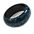Black/ Dark Blue Wood Bangle Bracelet(Possible Natural Irregularities) Medium - view 4
