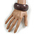 Brown Wood Bangle Bracelet(Possible Natural Irregularities) - Large - view 3