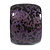 Oversized Chunky Wide Wood Bangle in Purple/ Black - Medium - view 5
