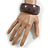 Brown Wood Bangle Bracelet(Possible Natural Irregularities) - Medium - view 3