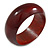 Mahogany Brown Red Wood Bangle Bracelet(Possible Natural Irregularities) - Small