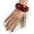 Mahogany Brown Red Wood Bangle Bracelet(Possible Natural Irregularities) - Small - view 3