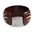 Wide Chunky Wooden Cuff Bracelet/ Bangle with Wavy Pattern/ Medium /Possible Natural Irregularities - view 6