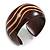 Wide Chunky Wooden Cuff Bracelet/ Bangle with Wavy Pattern/ Medium /Possible Natural Irregularities - view 7
