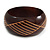 Wide Chunky Wooden Bangle Bracelet with Geometric Pattern/ Medium/Possible Natural Irregularities