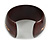 Wide Chunky Wooden Cuff Bracelet/ Bangle with Floral Motif/ Medium /Possible Natural Irregularities - view 5