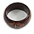 Wide Chunky Wooden Bangle Bracelet with Tribal Motif/ Medium/Possible Natural Irregularities - view 5
