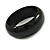 Black Round Wooden Bangle Bracelet - Medium Size - view 5