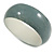 Grey Acrylic Off Round Bangle Bracelet - Medium Size - view 5