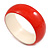 Red Acrylic Off Round Bangle Bracelet - Medium Size - view 6