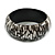 White/Black Wood Bangle Bracelet(Possible Natural Irregularities) M/L Size - view 4