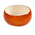 Rusty Orange Acrylic Off Round Bangle Bracelet - Medium Size - view 4