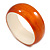 Rusty Orange Acrylic Off Round Bangle Bracelet - Medium Size - view 2