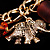 Stunning Elephant Charms Gold Tone Bracelet - view 3