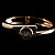 Gold Tone Crystal Hoop Bracelet - view 2