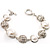 Faux Pearl And Crystal Toggle Silver Costume Bracelet
