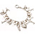 Silver Imitation-Simulated Pearl Key To Your Heart Fashion Bracelet