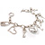 Silver Imitation-Simulated Pearl Key To Your Heart Fashion Bracelet - view 4
