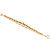 Gold Metal Ball Toggle Bracelet - view 3