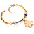 Two-Tone Flower Costume Bracelet