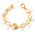 Gold Tone Heart Locket & Glass Pearl Bracelet - view 3
