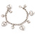 Stunning Multi Heart Charms Silver Link Bracelet - view 2