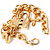 Gold Chunky Key And Padlock Charm Bracelet - view 3