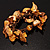 Multi-Strand Brown Wooden Nugget Stretch Bracelet - view 3