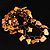 Multi-Strand Brown Wooden Nugget Stretch Bracelet - view 4