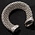 Silver Tone Wide Magnetic Fashion Bracelet - view 8