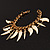 Teeth & Dagger Charms Fashion Bracelet (Gold Tone) - view 2