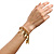 Teeth & Dagger Charms Fashion Bracelet (Gold Tone) - view 8