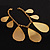 Gold Plated Teardrop Charm Costume Bracelet - view 4