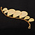 Gold Plated Teardrop Charm Costume Bracelet - view 5