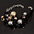 5-Strand Silver & Gold Graduated Ball Fashion Bracelet - view 2