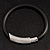 Black Rubberized Magnetic Costume Bracelet - view 7