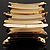 Boho Chic Jumbo Gold Plated Flex Cuff Bracelet - view 3