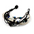 Multistrand Bead Bracelet (Black & White) - view 2