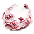 Multistrand Bead Bracelet (Pink)