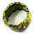 Colour Fusion Wood Stretch Bracelet (Green) - view 2