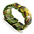 Colour Fusion Wood Stretch Bracelet (Green) - view 5