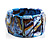 Colour Fusion Wood Stretch Bracelet (Blue) - view 3