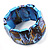Colour Fusion Wood Stretch Bracelet (Blue)